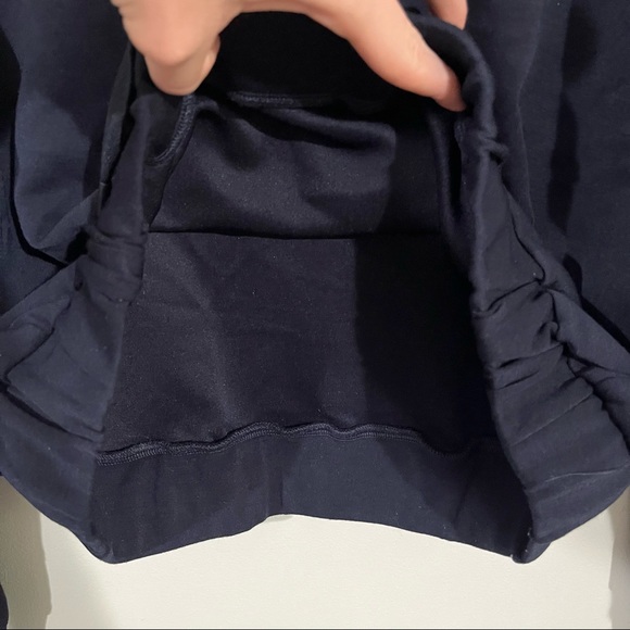 M Magaschoni Size XS dark blue cropped pullover - Picture 5 of 8